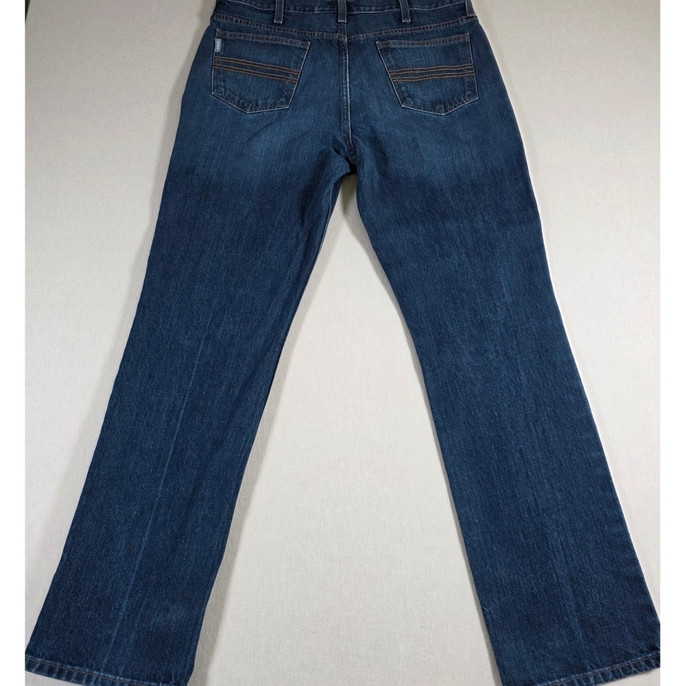 Cinch Mens Jeans 36x34 Silver Label Blue Straight Leg Western Denim Jeans Work - Picture 3 of 10